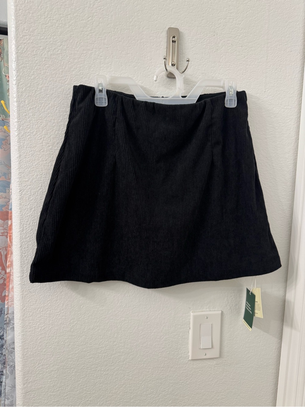 NWT HALARA Black Corduroy Skort Women’s Large